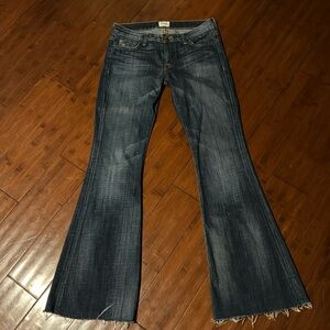 Vintage Hudson Low Rise Flare Jeans